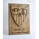 Escudo Sevilla FC madera